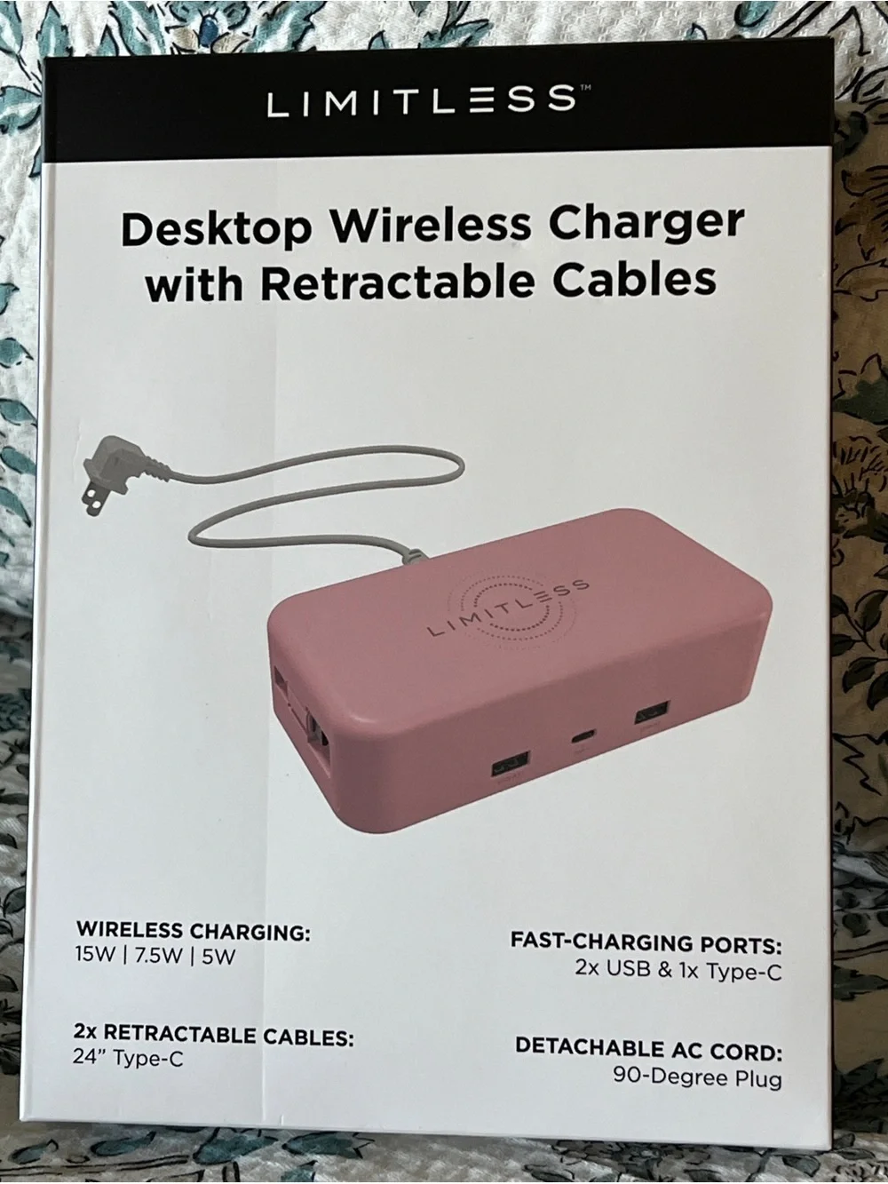Limitless 65W Powerhub Charger with Retractable Cables